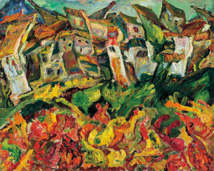  Chaim Soutine —— 尖屋顶的房子